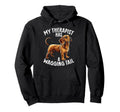 Dachshund Therapy Service Dog Hoodie - Fun Novelty Design for Adults - T-Shirt, Sweatshirt, Hoodie