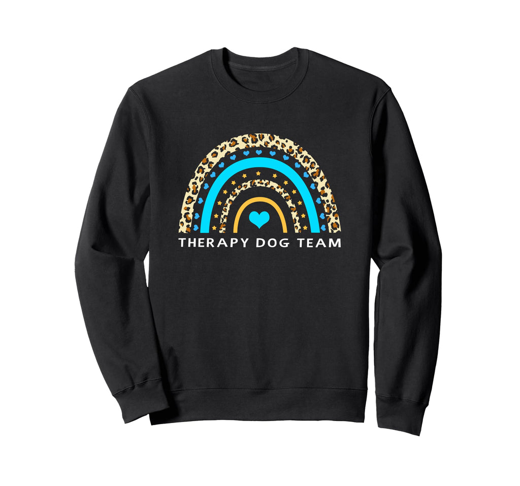 Boho Rainbow Animal Therapy Dog Team Sweatshirt - Novelty Apparel Unisex - T-Shirt, Sweatshirt, Hoodie