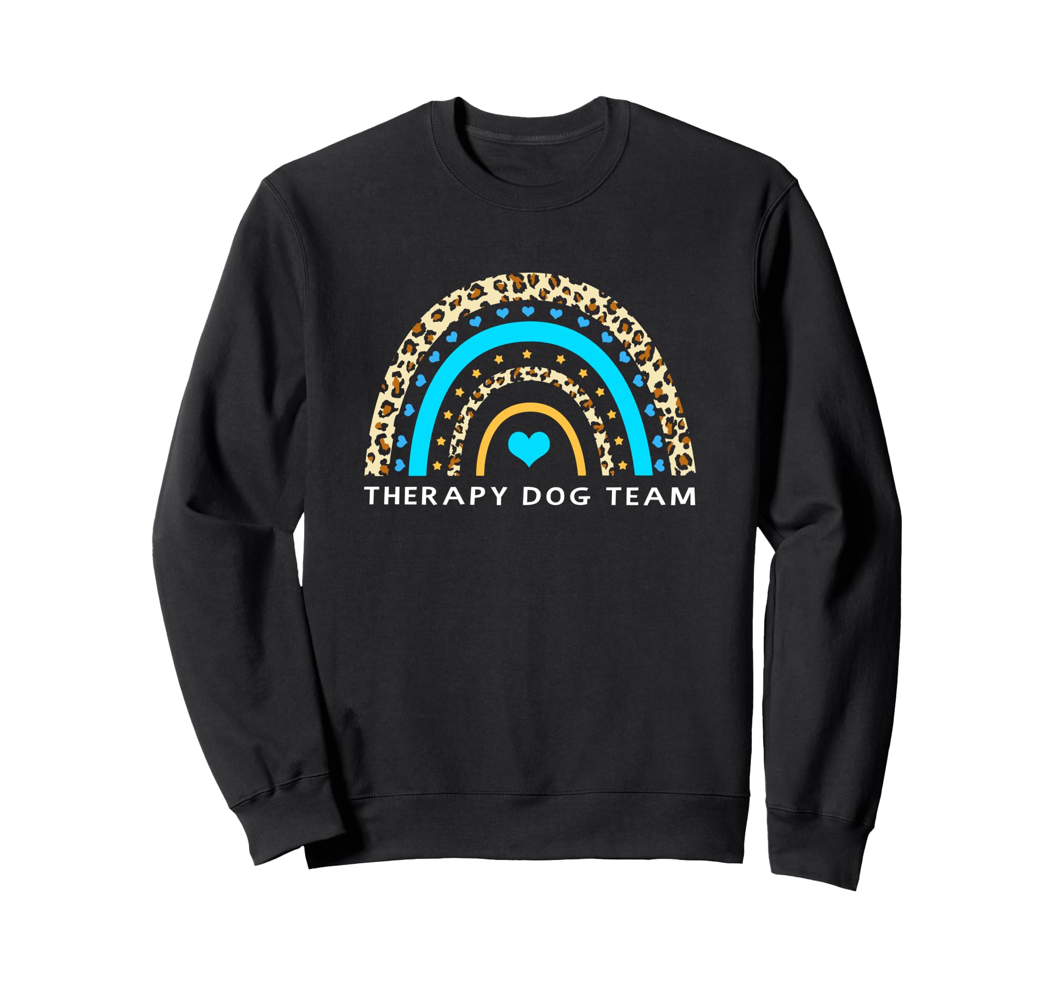 Boho Rainbow Animal Therapy Dog Team Sweatshirt - Novelty Apparel Unisex - T-Shirt, Sweatshirt, Hoodie