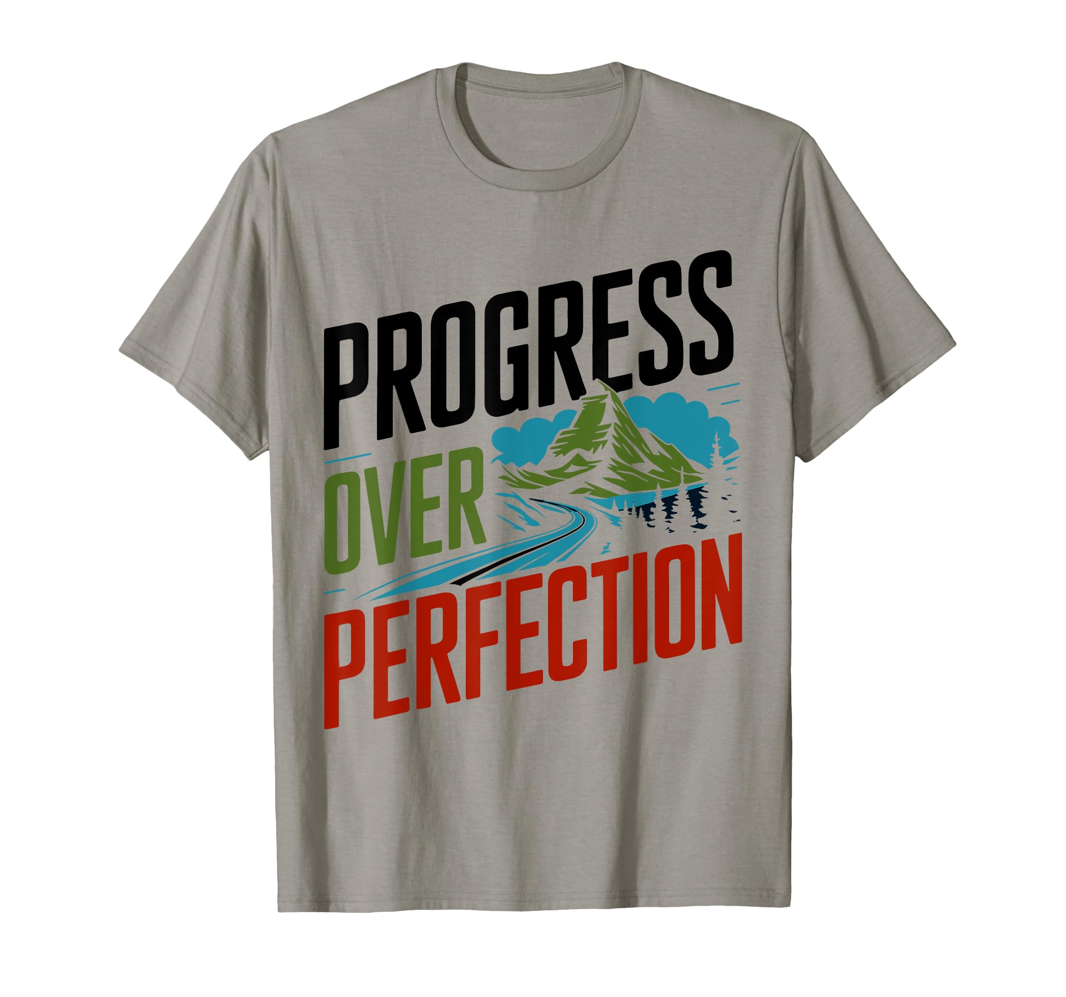 Progress Over Perfection Mental Health T-Shirt - Trendy Graphic Men Women - T-Shirt, Sweatshirt, Hoodie