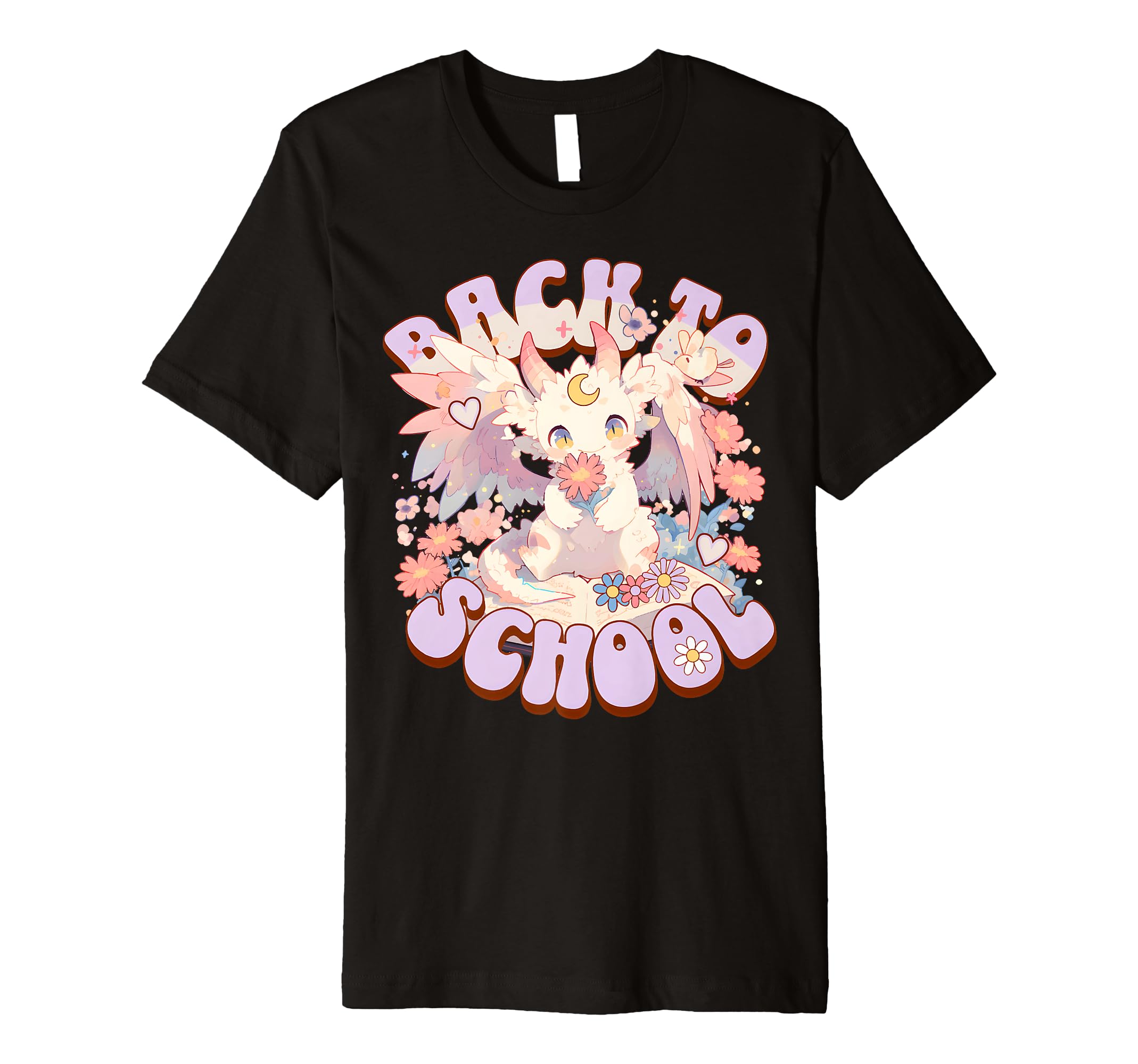 Pastel Dragon Back To School Little T-Shirt - Casual Everyday Wear Unisex - T-Shirt, Sweatshirt, Hoodie