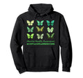 May We Wear Green Butterfly Mental Hoodie - Aesthetic Graphic for Adults - T-Shirt, Sweatshirt, Hoodie