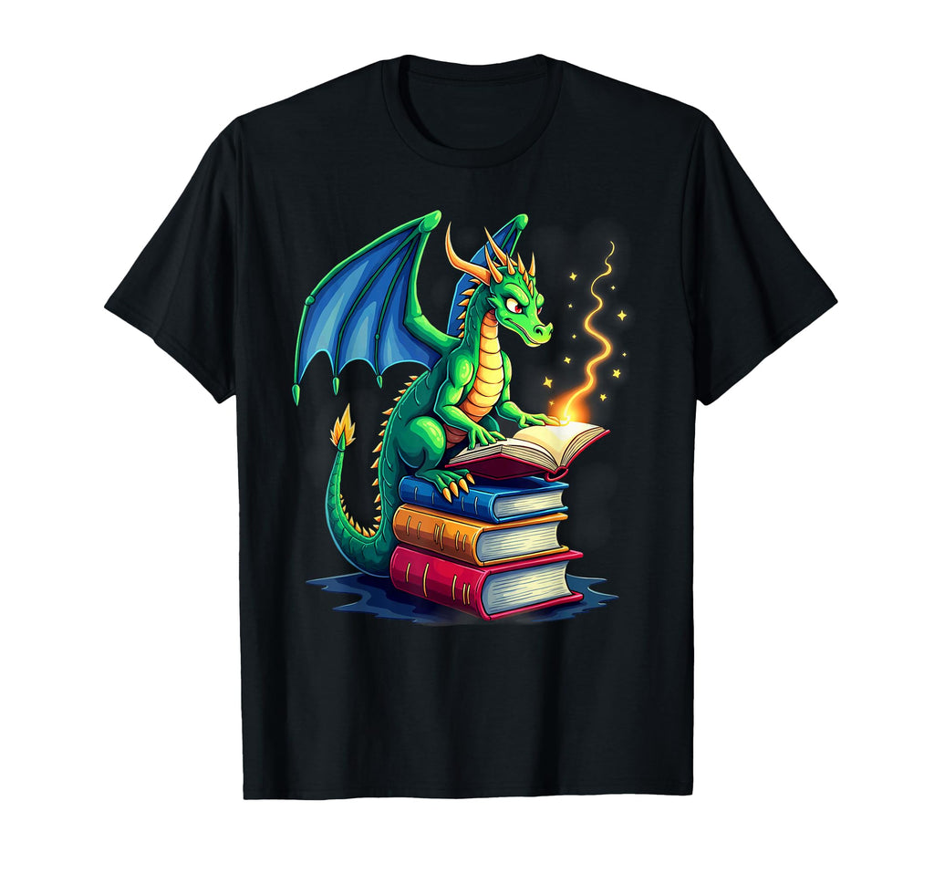 Bookworm Book Dragon School Librarian Sweatshirt - Minimalist Print Unisex - T-Shirt, Sweatshirt, Hoodie