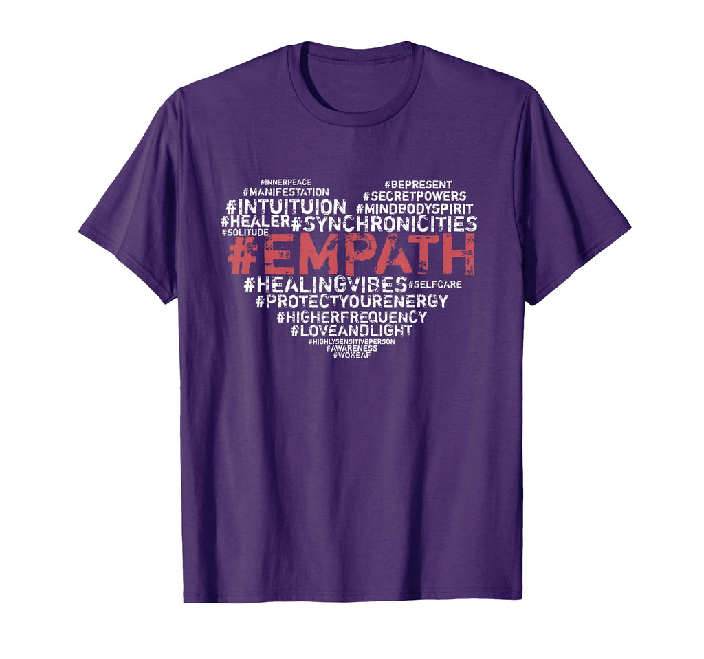 Empath Hashtags Intuitive Psychic Hsp T-Shirt - Trendy Graphic Men Women - T-Shirt, Sweatshirt, Hoodie
