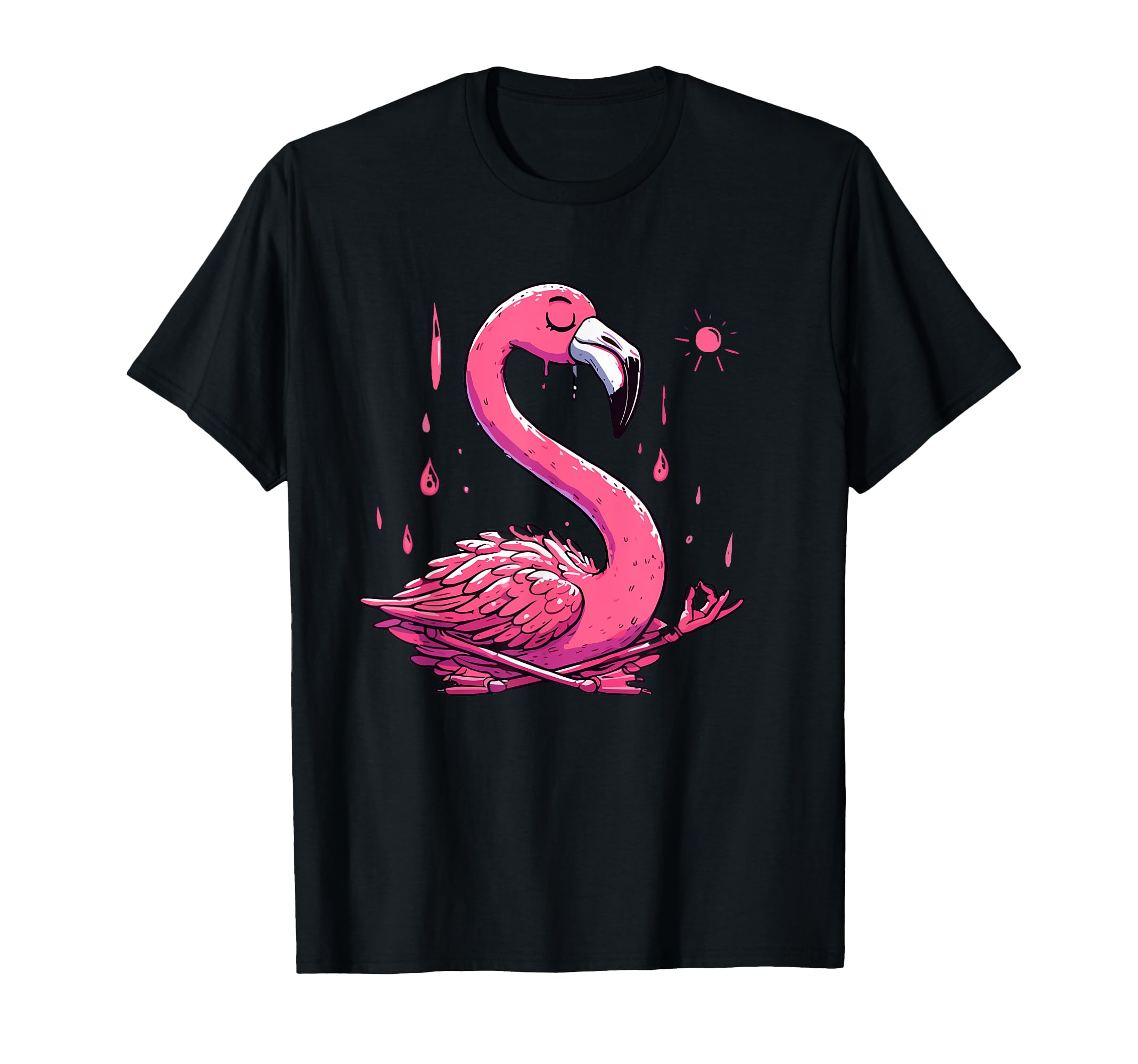 Meditation Flamingo Yoga Pose T-Shirt - Streetwear Style Men Women - T-Shirt, Sweatshirt, Hoodie