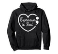 Depression Is Real Depression Mental Hoodie - Trendy Graphic Men Women - T-Shirt, Sweatshirt, Hoodie