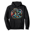 Dragon Reading Book Dragon Enthusiast Hoodie - Novelty Apparel for Adults - T-Shirt, Sweatshirt, Hoodie