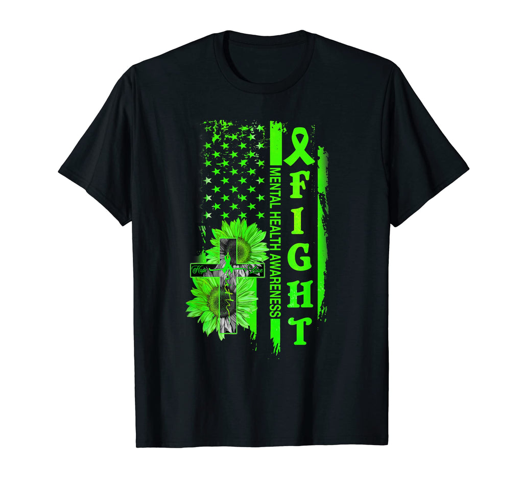 Sunflower Crossing Mental Health T-Shirt - Unique Graphic for Adults - T-Shirt, Sweatshirt, Hoodie