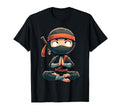 Meditation Ninja Yoga Pose Relaxing T-Shirt - Aesthetic Graphic Unisex - T-Shirt, Sweatshirt, Hoodie