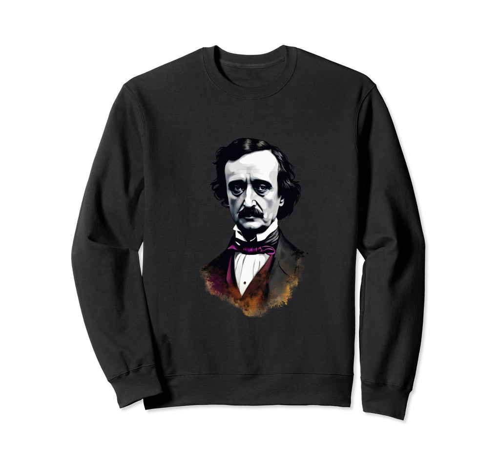 Edgar Allan Poe Portrait Sweatshirt - Streetwear Style for Adults - T-Shirt, Sweatshirt, Hoodie