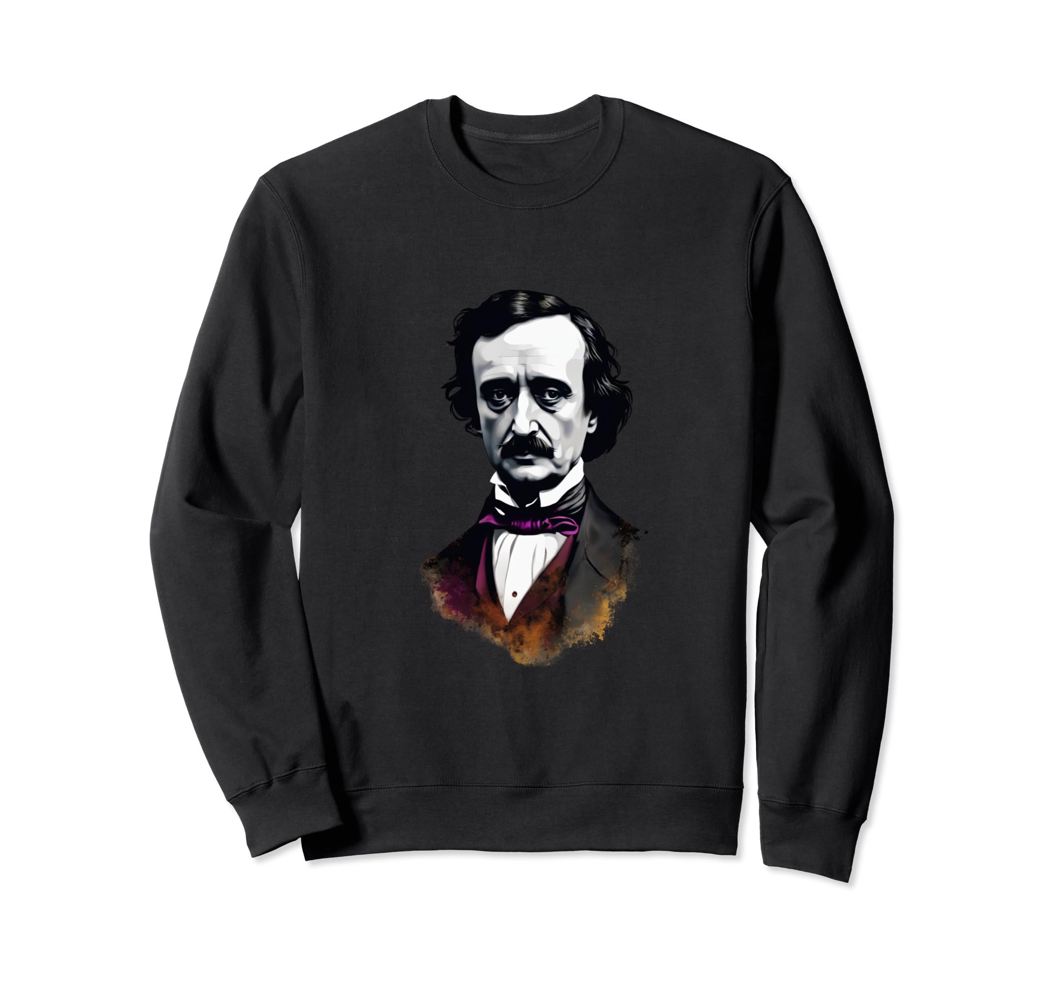 Edgar Allan Poe Portrait Sweatshirt - Streetwear Style for Adults - T-Shirt, Sweatshirt, Hoodie