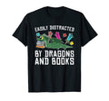 Book Reading Funny Easily Distracted T-Shirt - Streetwear Style for Adults - T-Shirt, Sweatshirt, Hoodie