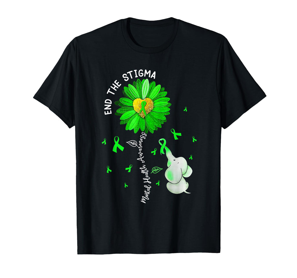 End Stigma Mental Health Matters T-Shirt - Minimalist Print for Adults - T-Shirt, Sweatshirt, Hoodie