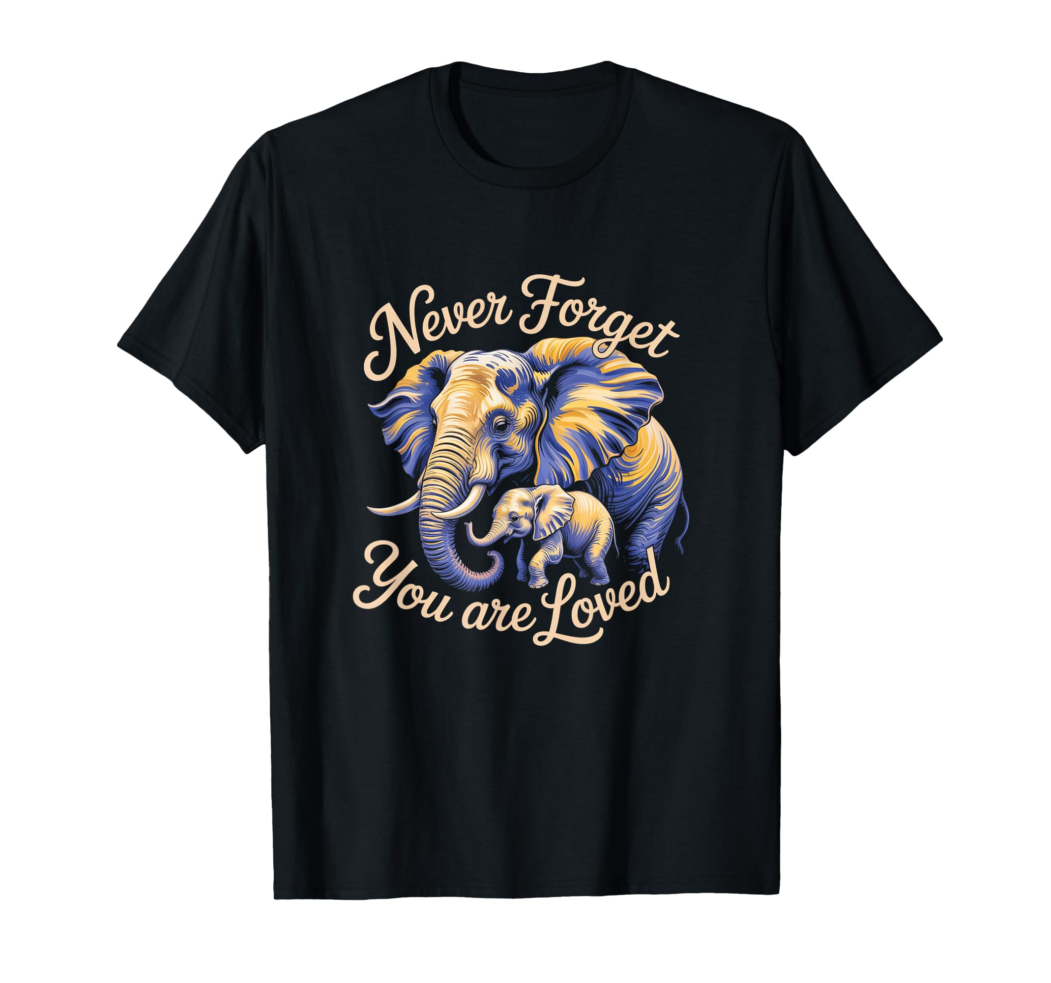 Starry Night Elephant Love Reminder T-Shirt - Aesthetic Graphic for Adults - T-Shirt, Sweatshirt, Hoodie