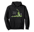 Self Care Frog Drinking Tea Yoga Hoodie - Minimalist Print Men Women - T-Shirt, Sweatshirt, Hoodie