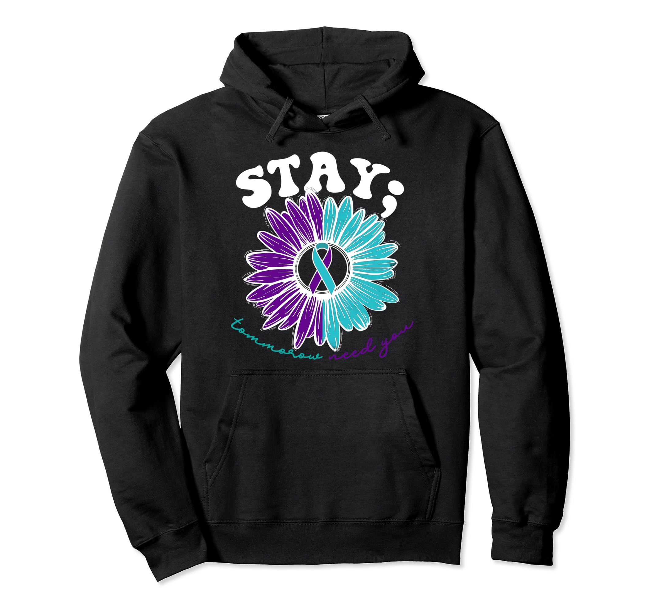 988 Suicide Prevention Stay Tomorrow Hoodie - Custom Art Print Unisex - T-Shirt, Sweatshirt, Hoodie