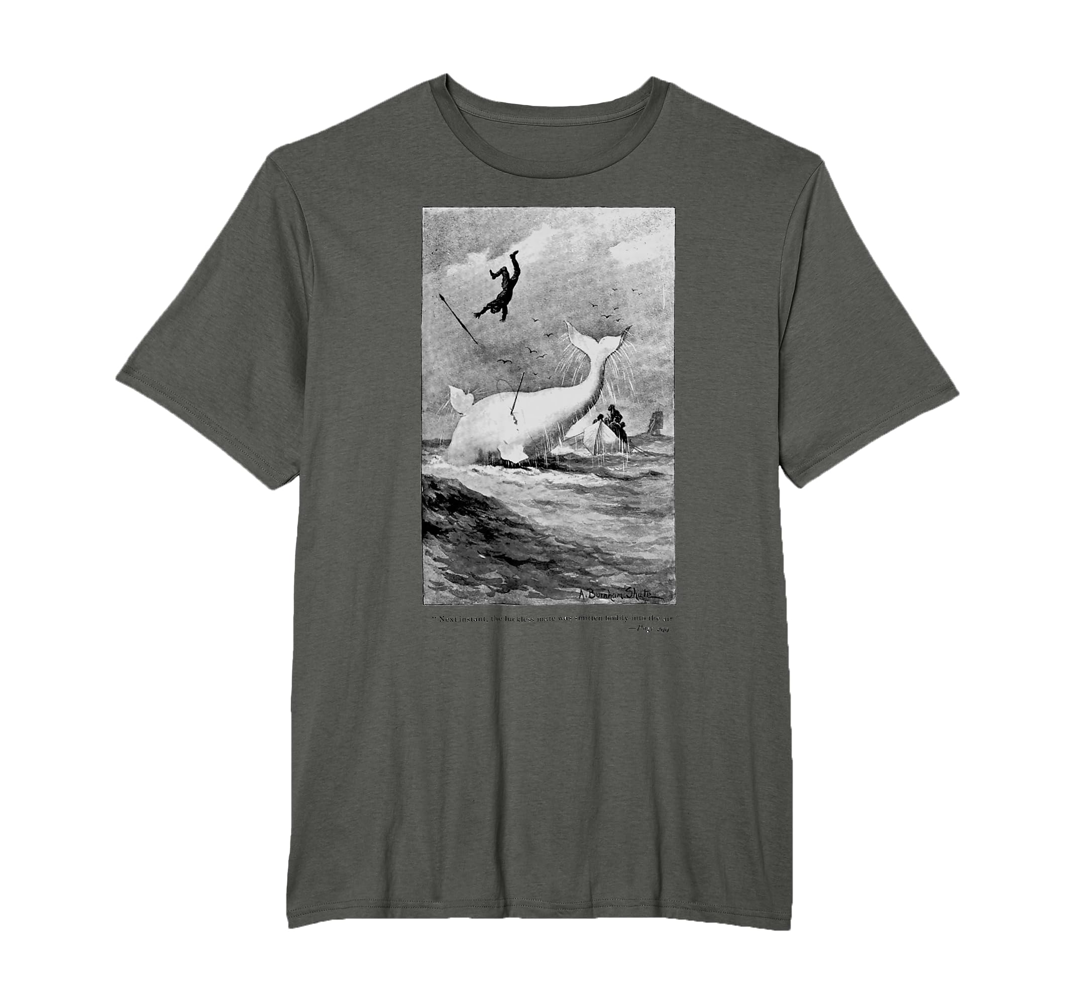 Whale Herman Melville Illustration T-Shirt - Fun Novelty Design Men Women - T-Shirt, Sweatshirt, Hoodie
