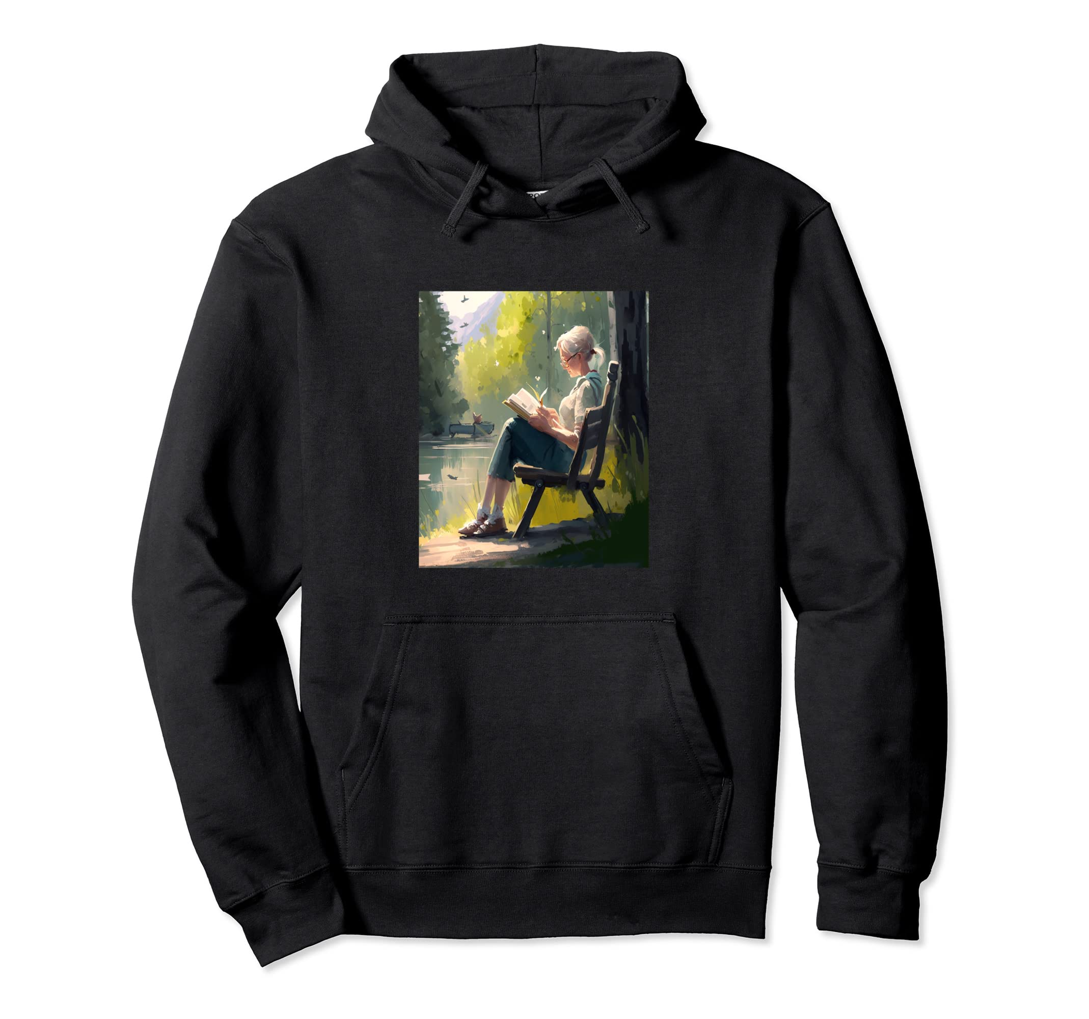 Books And Reading Geek Book Reading Hoodie - Custom Art Print Men Women - T-Shirt, Sweatshirt, Hoodie
