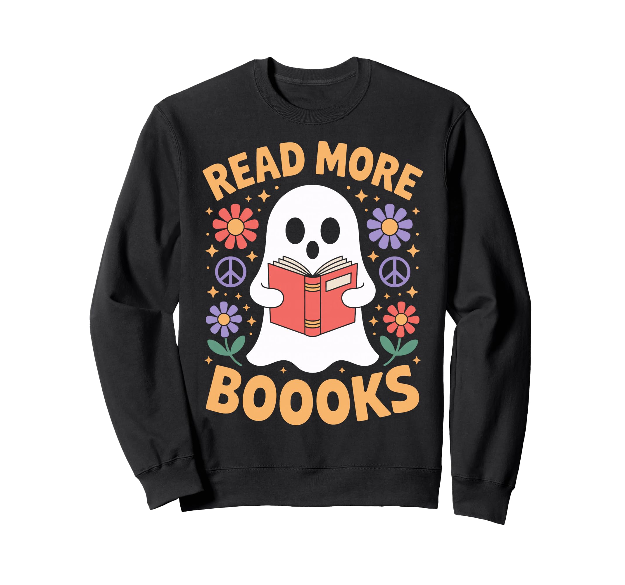 Spooky Season Read More Booooks Book Sweatshirt - Graphic Print Men Women - T-Shirt, Sweatshirt, Hoodie
