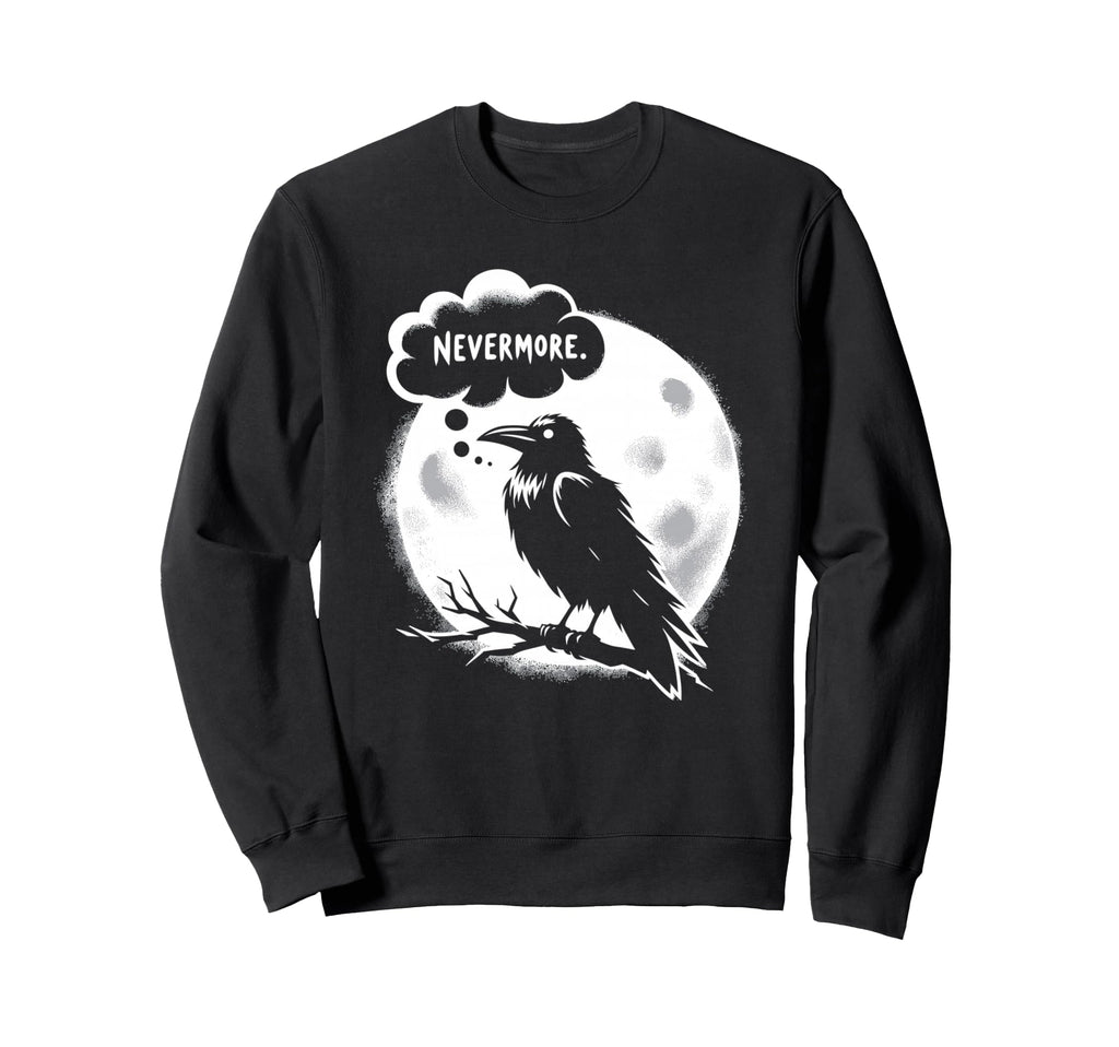 Edgar Allan Poe Raven Gothic Literature Sweatshirt - Graphic Print Unisex - T-Shirt, Sweatshirt, Hoodie