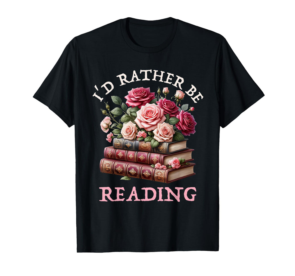 Bookish Who Love Reading Floral Books T-Shirt - Fun Novelty Design Unisex - T-Shirt, Sweatshirt, Hoodie