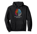 Colorful Rainbow Brain Neurodiversity Hoodie - Minimalist Print Unisex - T-Shirt, Sweatshirt, Hoodie