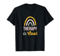 Mental Health Therapy Is Rainbow T-Shirt - Unique Graphic Men Women - T-Shirt, Sweatshirt, Hoodie