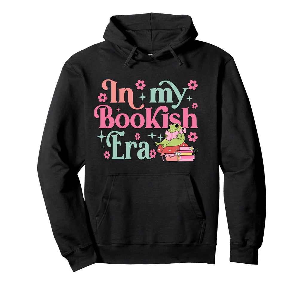 My Bookish Era Book Lover Frog Lover Hoodie - Custom Art Print Men Women - T-Shirt, Sweatshirt, Hoodie