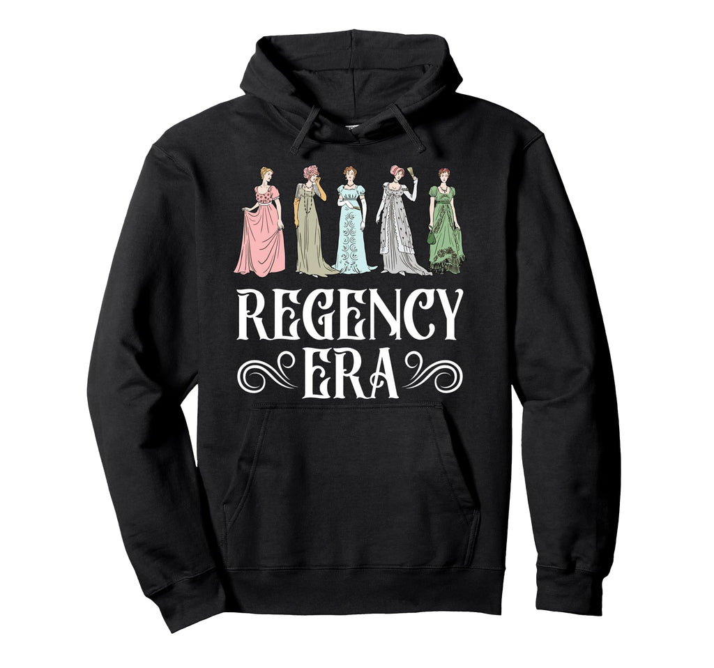 Jane Austen Book Club Regency Era Hoodie - Minimalist Print Unisex - T-Shirt, Sweatshirt, Hoodie