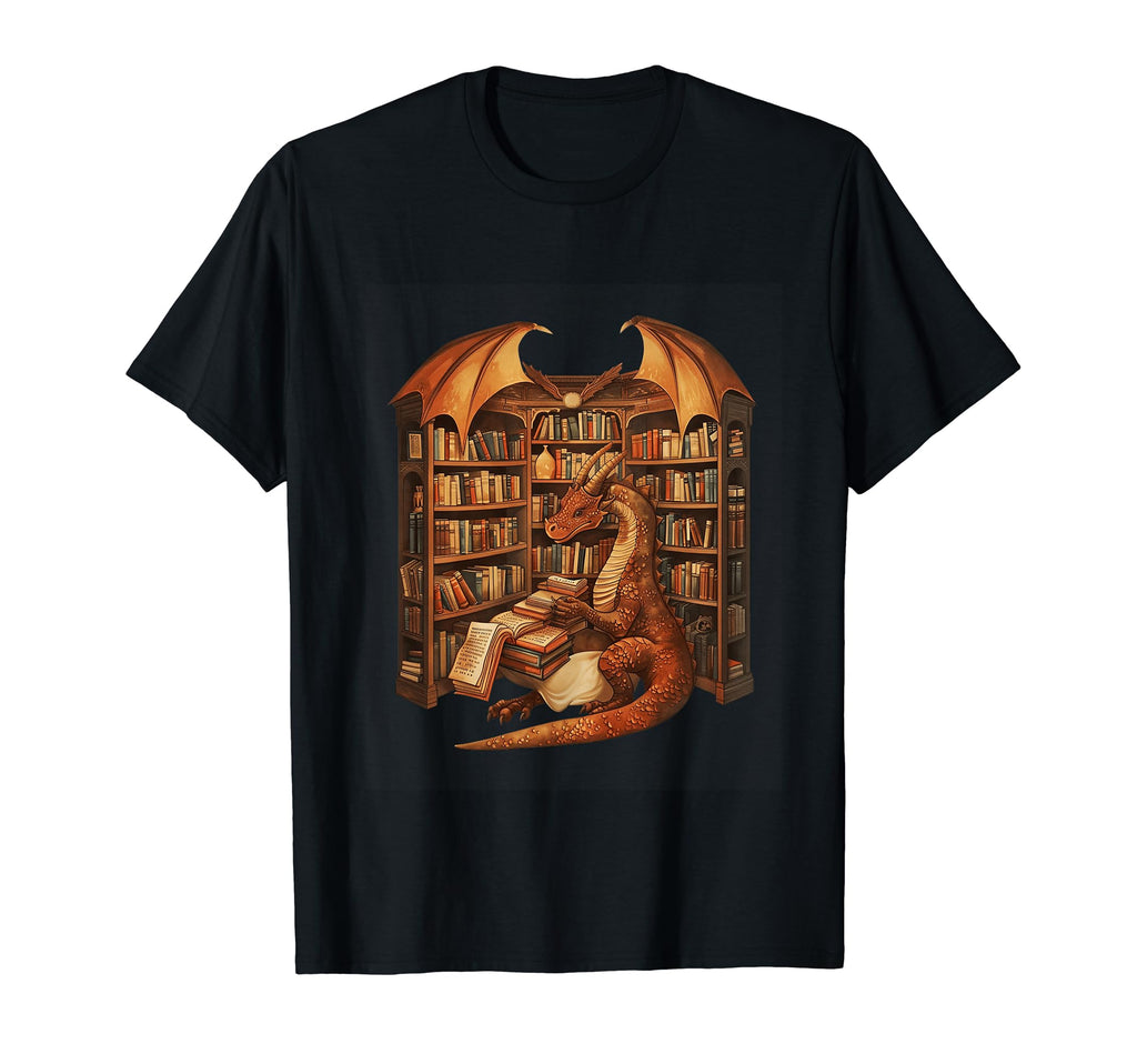 Fantasy Dragon Book Lover T-Shirt - Aesthetic Graphic Unisex - T-Shirt, Sweatshirt, Hoodie