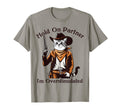 Hold Partner Im Overstimulated Western Cat T-Shirt - Unique Graphic Unisex - T-Shirt, Sweatshirt, Hoodie
