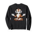 Meditation Tiger Yoga Pose Relaxing Sweatshirt - Aesthetic Graphic Unisex - T-Shirt, Sweatshirt, Hoodie
