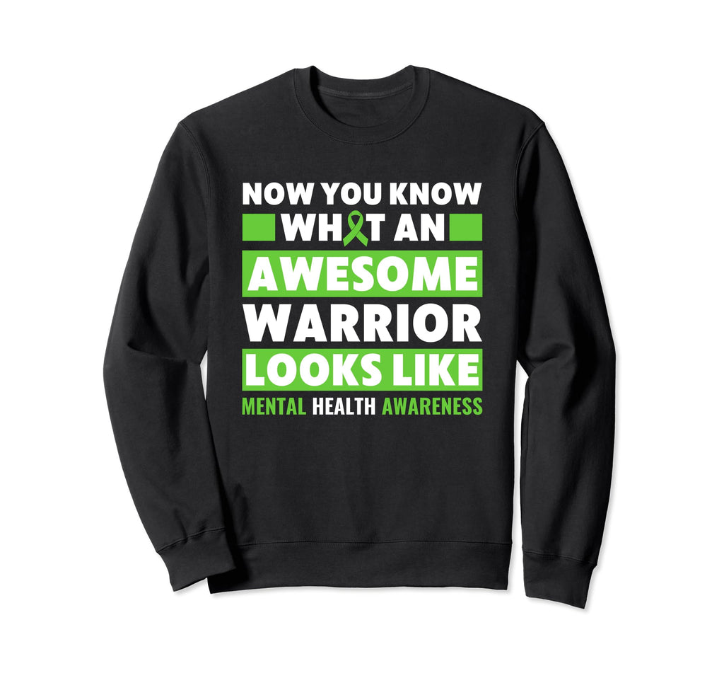 Mental Health Warrior Mental Health Sweatshirt - Minimalist Print Unisex - T-Shirt, Sweatshirt, Hoodie