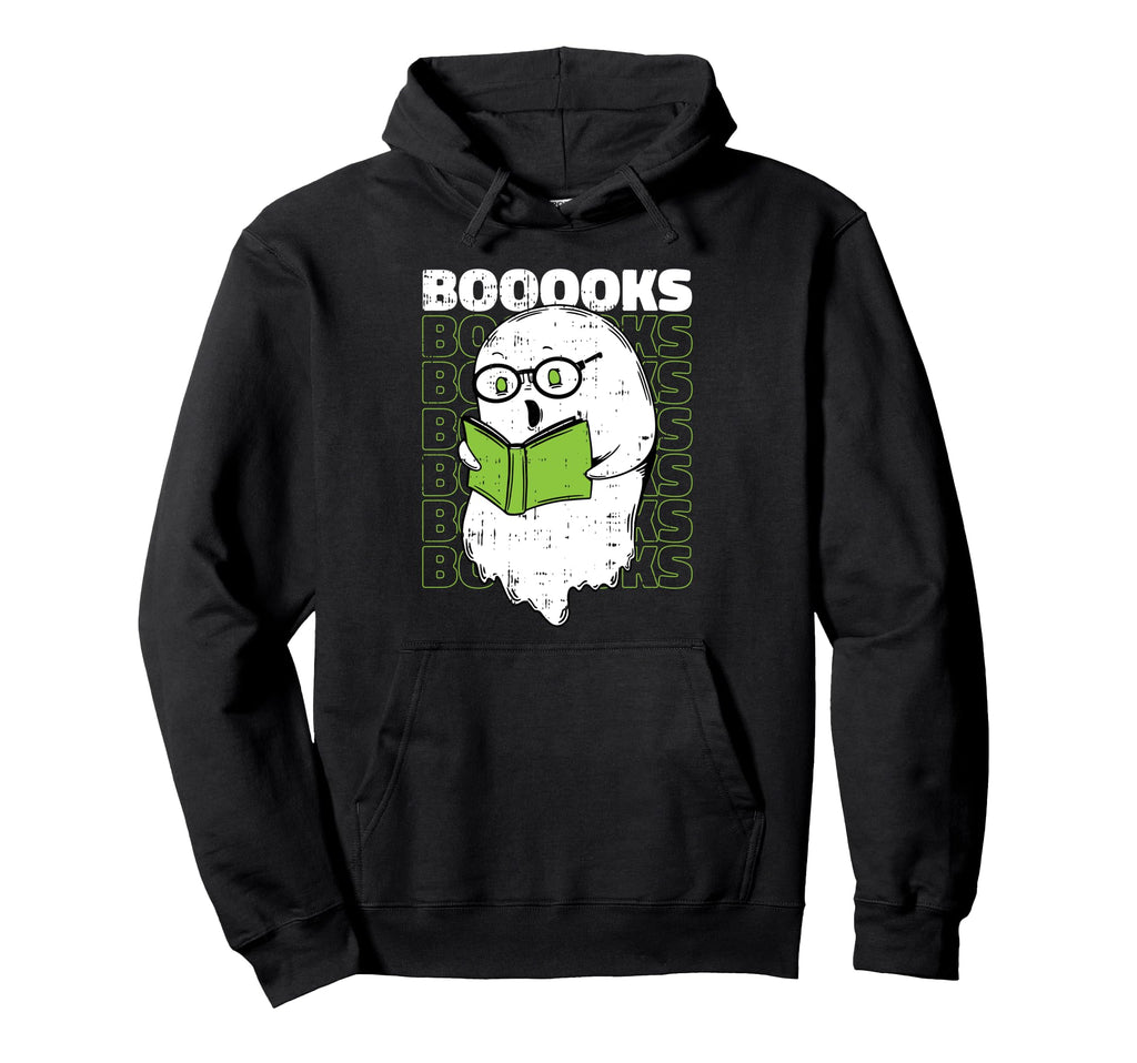 Boooooks Reading Book Lover Bookworm Hoodie - Graphic Print for Adults - T-Shirt, Sweatshirt, Hoodie