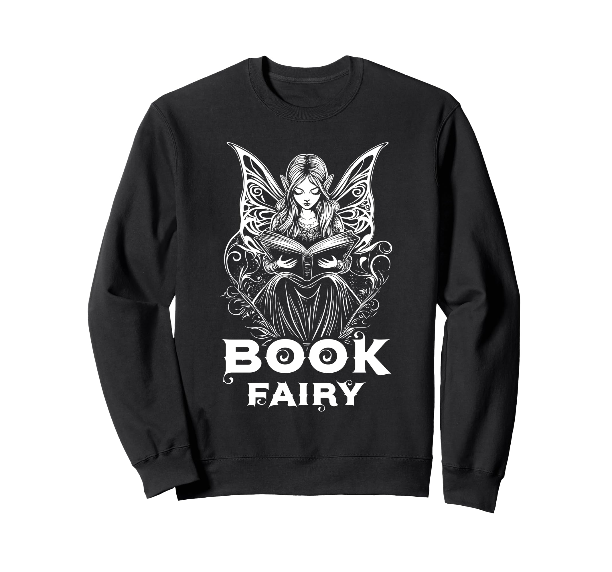 Book Fairy Fantasy Bookish Sweatshirt - Novelty Apparel for Adults - T-Shirt, Sweatshirt, Hoodie