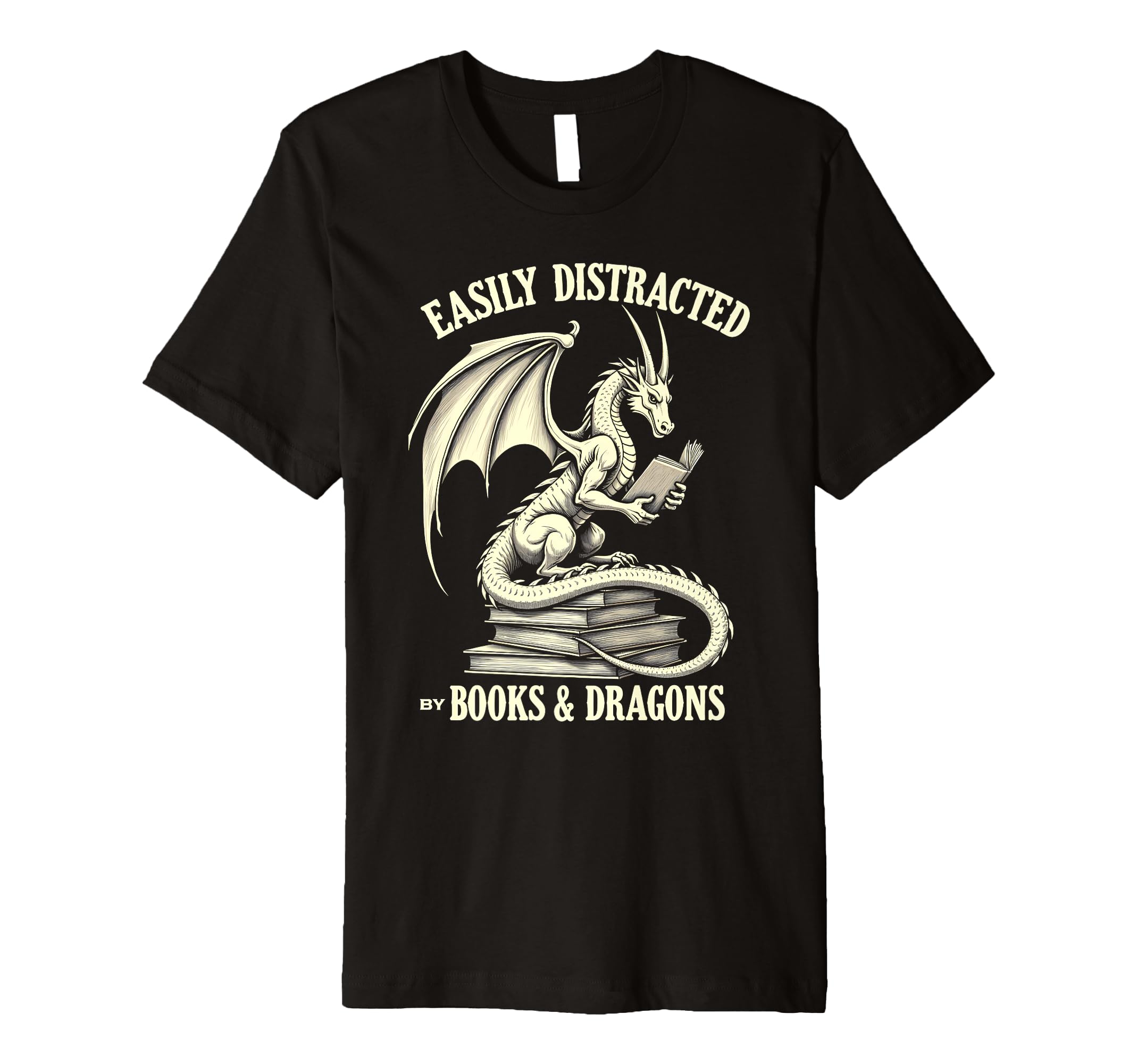 Reading Lover Easily Distracted T-Shirt - Unique Graphic for Adults - T-Shirt, Sweatshirt, Hoodie
