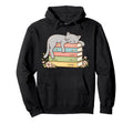 Cat Sleeping Books Book Lover Reader Hoodie - Streetwear Style Unisex - T-Shirt, Sweatshirt, Hoodie