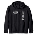 Mi Hometown Love Souvenir Detroit Hoodie - Aesthetic Graphic Men Women - T-Shirt, Sweatshirt, Hoodie