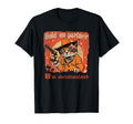 Hold Partner Im Overstimulated Cat T-Shirt - Novelty Apparel for Adults - T-Shirt, Sweatshirt, Hoodie
