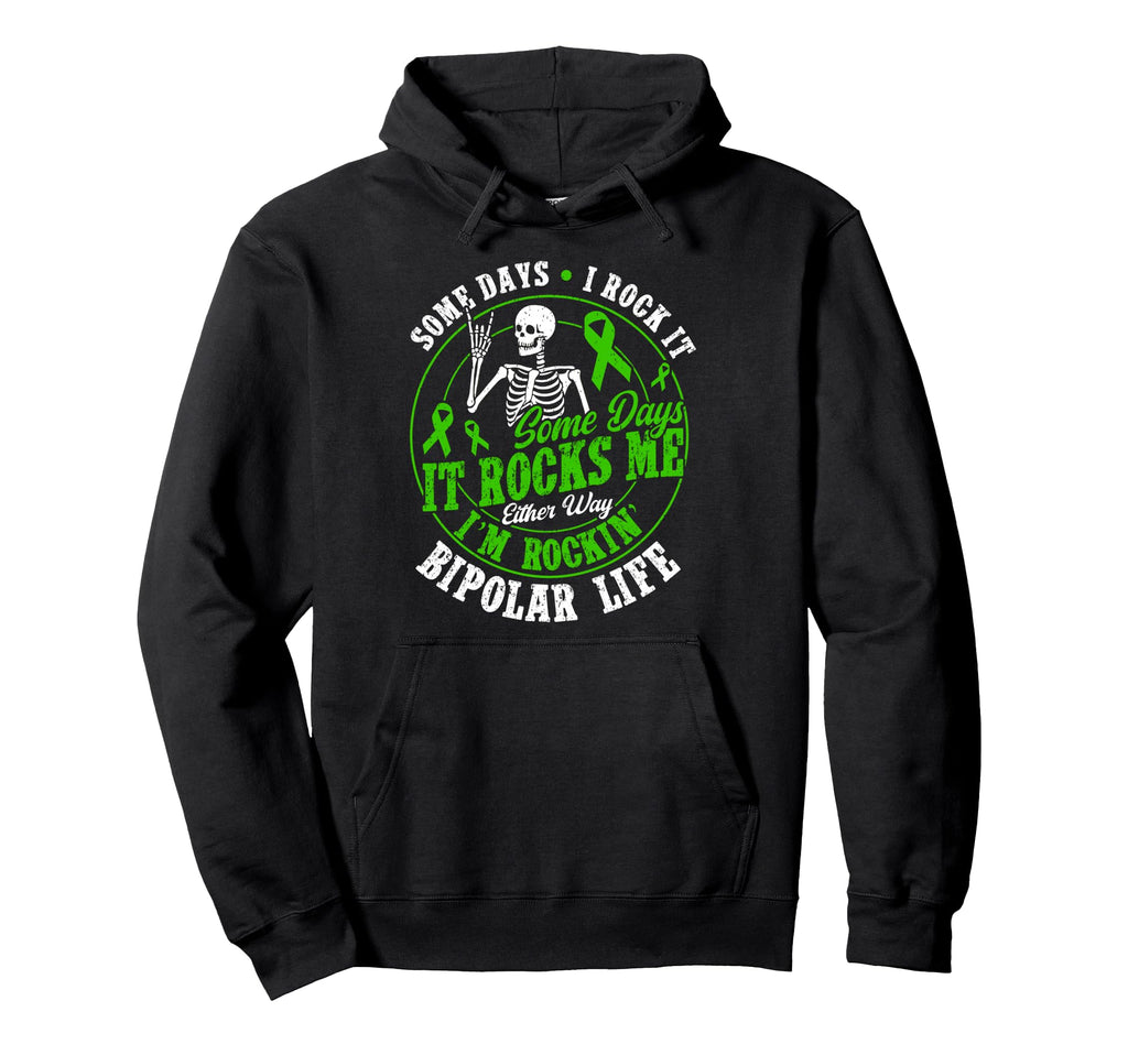 Bipolar Warrior Funny Bipolar Hoodie - Fun Novelty Design Men Women - T-Shirt, Sweatshirt, Hoodie