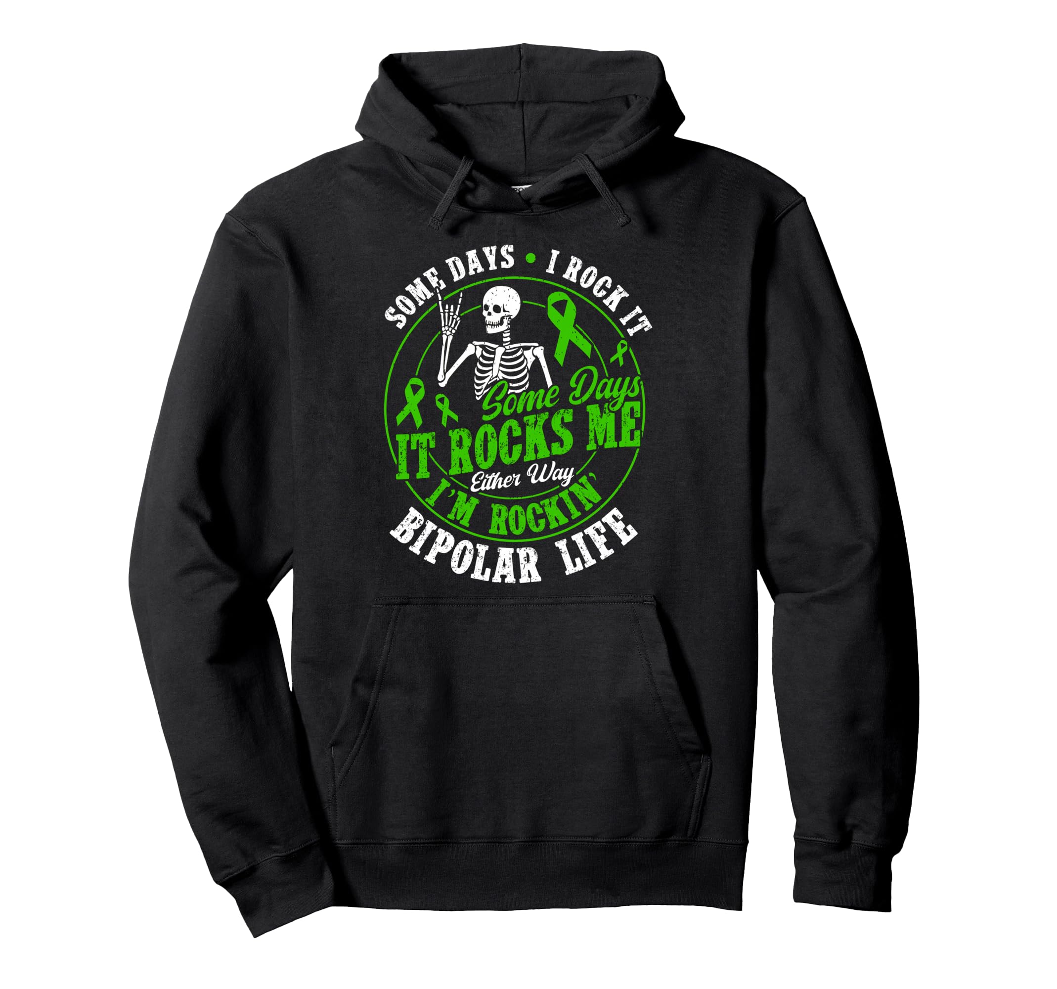 Bipolar Warrior Funny Bipolar Hoodie - Fun Novelty Design Men Women - T-Shirt, Sweatshirt, Hoodie