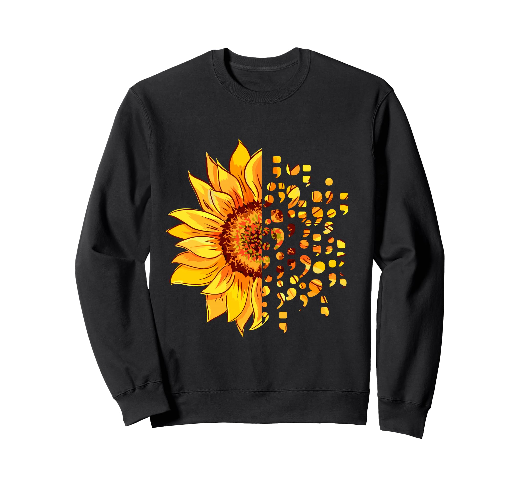 Suicide Awareness Semicolon Sweatshirt - Novelty Apparel Men Women - T-Shirt, Sweatshirt, Hoodie