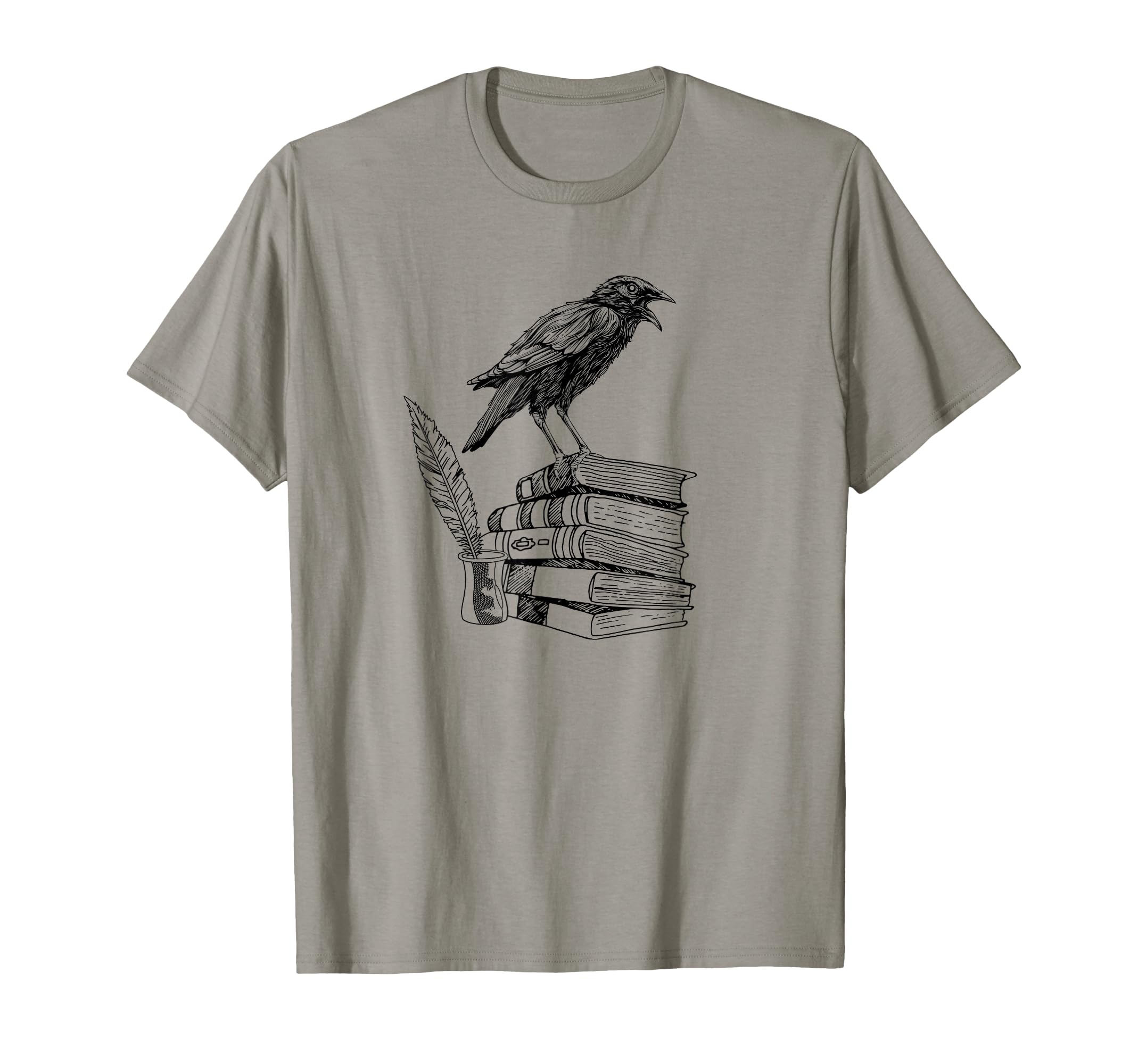 Dark Academia Aesthetic Raven Crow T-Shirt - Casual Everyday Wear Unisex - T-Shirt, Sweatshirt, Hoodie