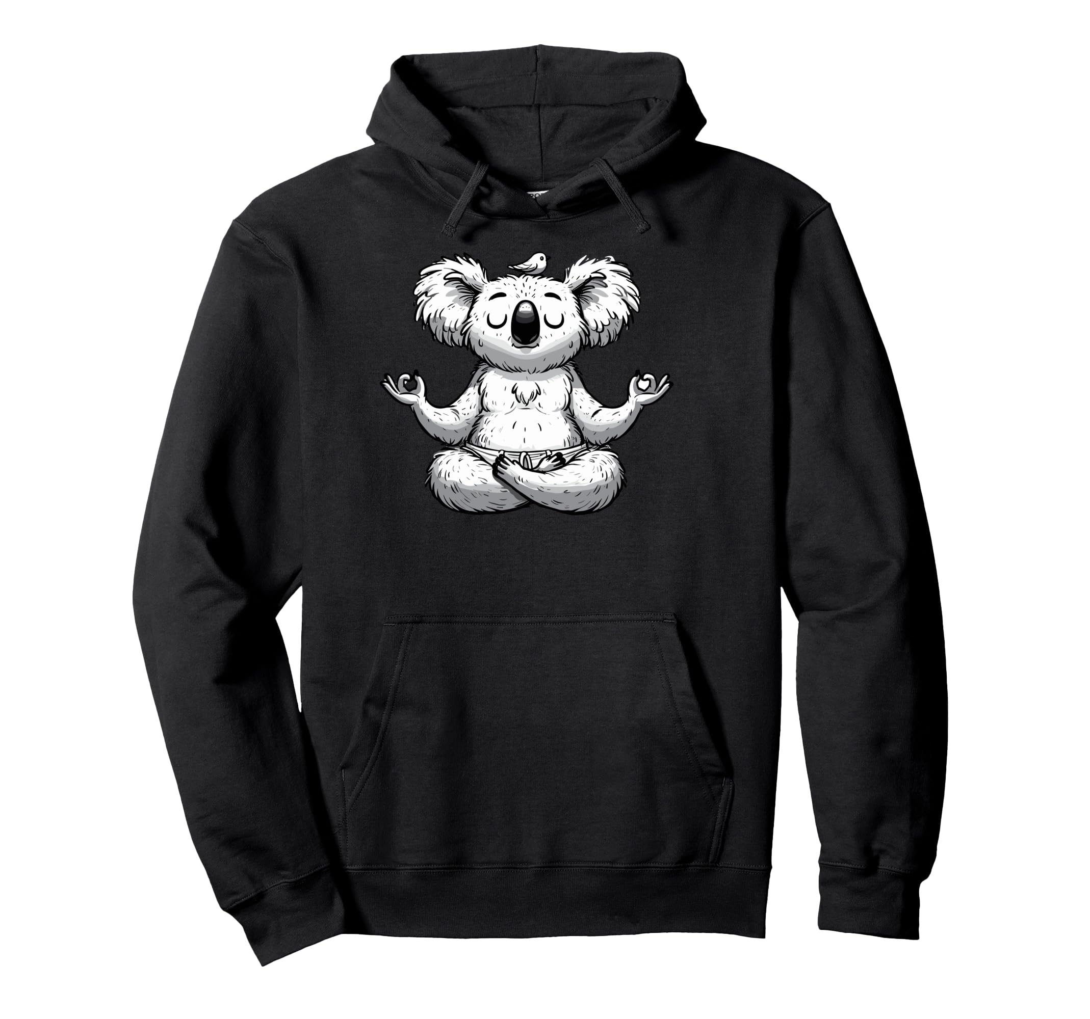 Meditation Koala Yoga Pose Relaxing Hoodie - Aesthetic Graphic Unisex - T-Shirt, Sweatshirt, Hoodie
