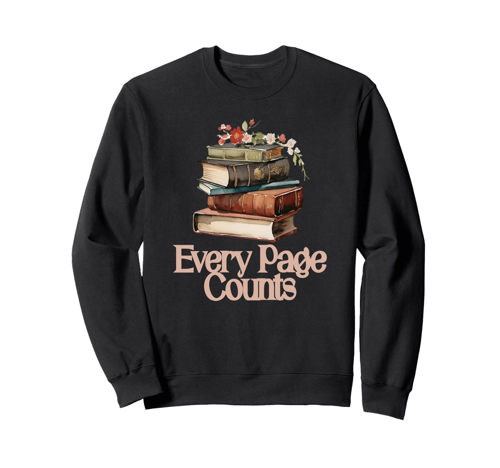 Book Worm Book Stack Reading Addict Sweatshirt - Graphic Print Unisex - T-Shirt, Sweatshirt, Hoodie