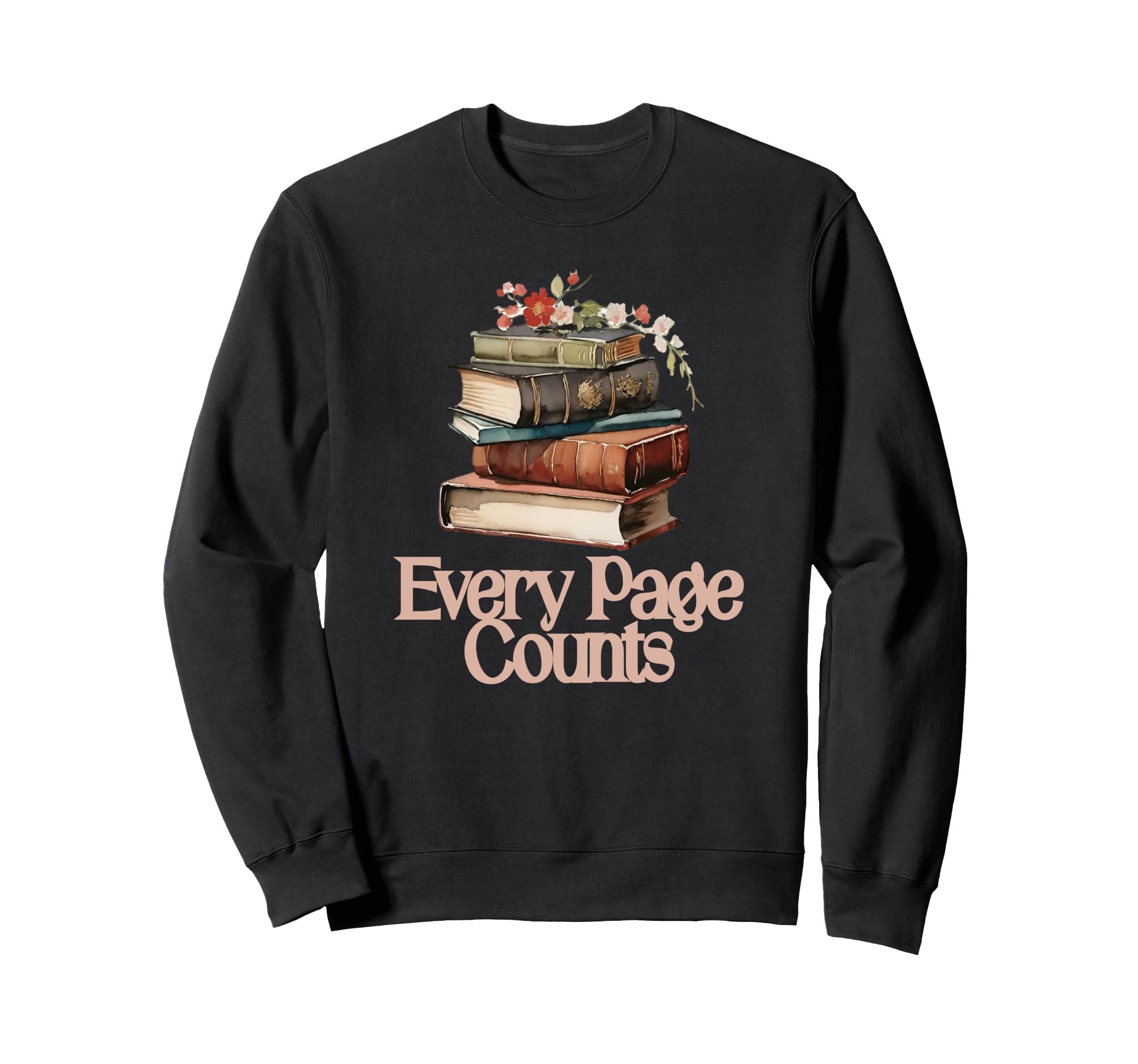 Book Worm Book Stack Reading Addict Sweatshirt - Graphic Print Unisex - T-Shirt, Sweatshirt, Hoodie