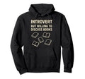 Introvert Book Reader Lover Librarian Hoodie - Fun Novelty Design Unisex - T-Shirt, Sweatshirt, Hoodie