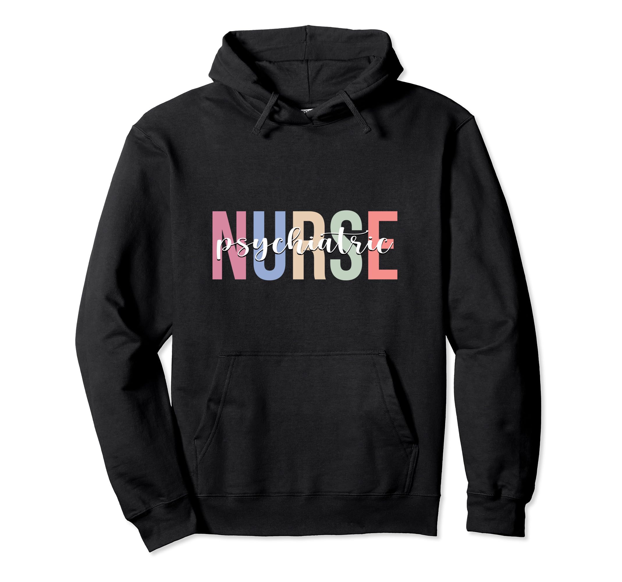 Psychiatric Nurse Nursing Psych Nurse Hoodie - Minimalist Print for Adults - T-Shirt, Sweatshirt, Hoodie