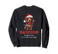 Dachshund Through Snow Wiener Dog Sweatshirt - Custom Art Print for Adults - T-Shirt, Sweatshirt, Hoodie