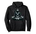 Meditation Ninja Yoga Pose Relaxing Hoodie - Custom Art Print for Adults - T-Shirt, Sweatshirt, Hoodie